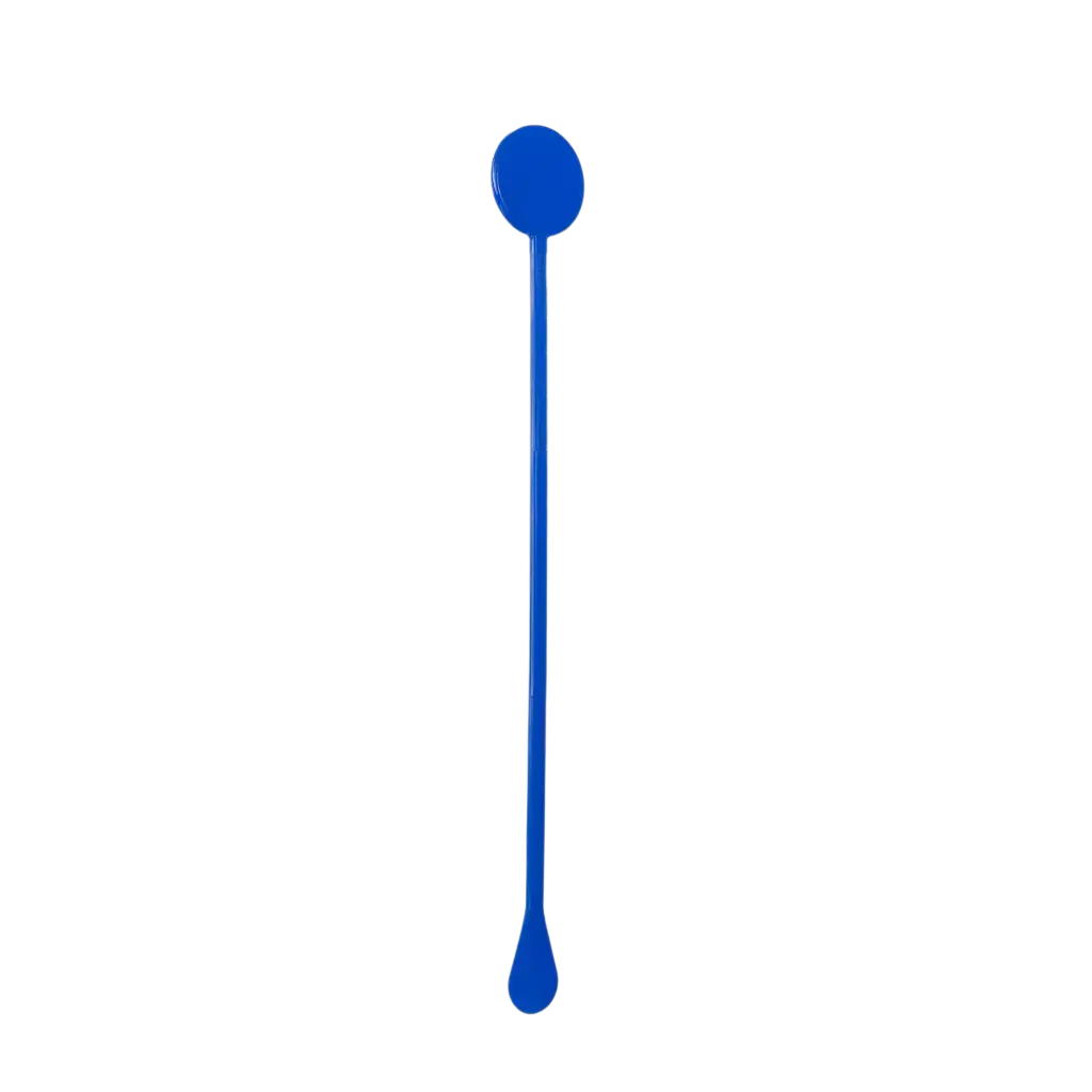 Cocktail roerstaaf 22cm in blauw PP - Herbruikbaar (Verpakking van 100)