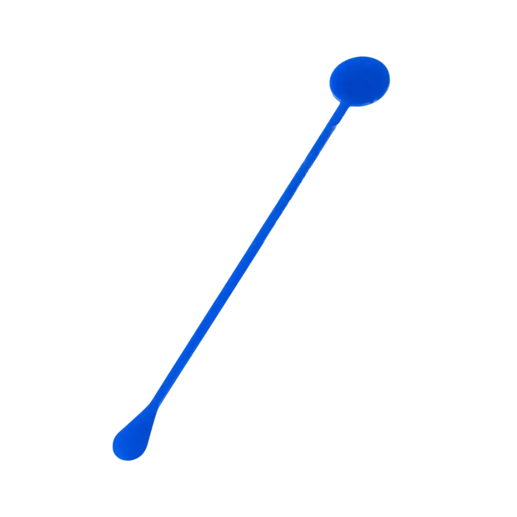 Cocktail roerstaaf 22cm in blauw PP - Herbruikbaar (Verpakking van 100)