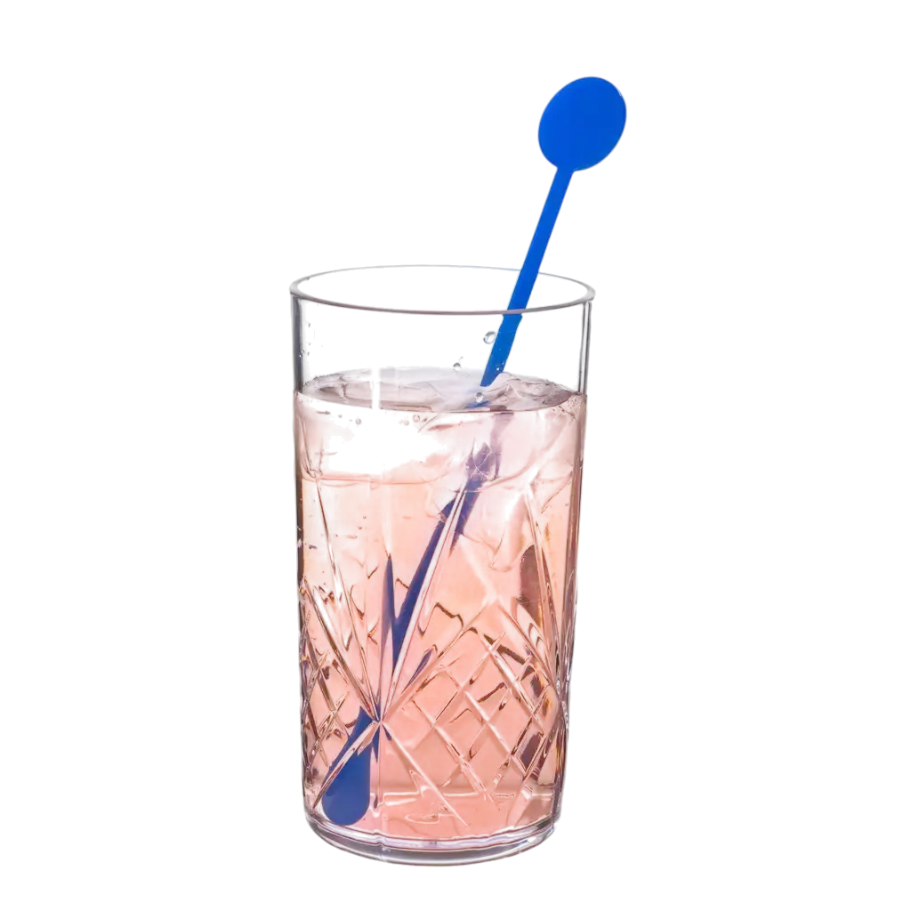 Cocktail roerstaaf 22cm in blauw PP - Herbruikbaar (Verpakking van 100)
