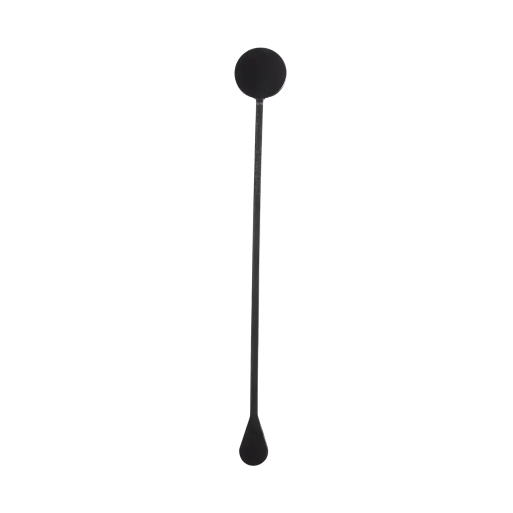 Cocktail roerstaaf 22cm in zwart PP - herbruikbaar (Verpakking van 100)