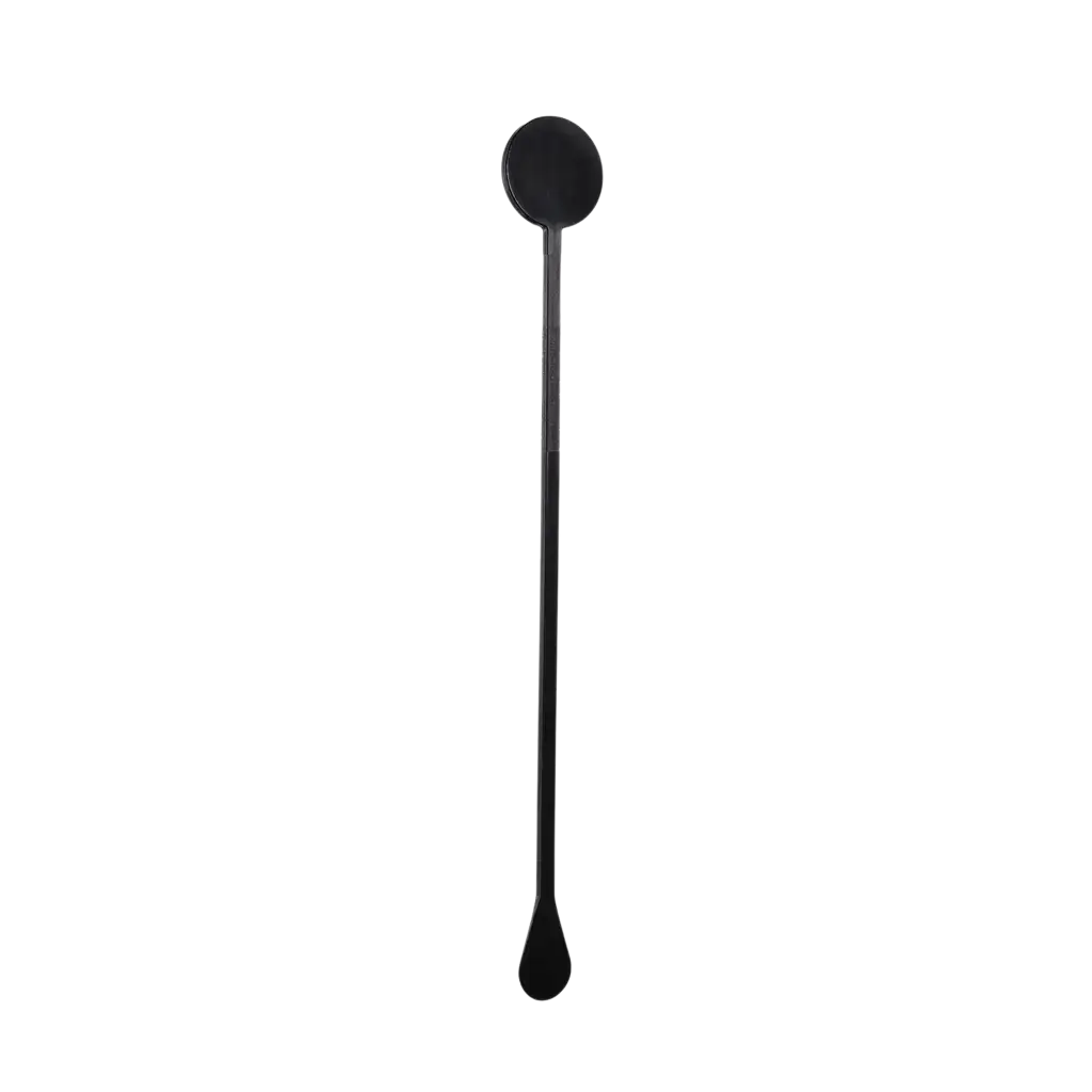 Cocktail roerstaaf 22cm in zwart PP - herbruikbaar (Verpakking van 100)