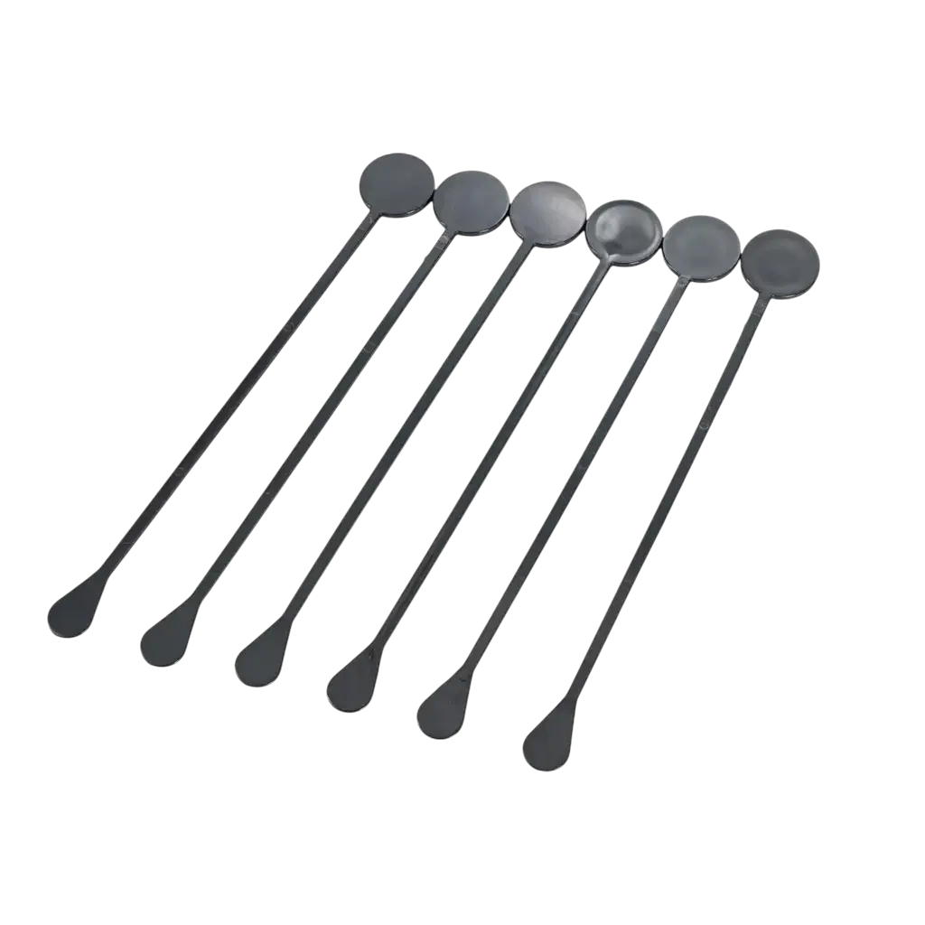 Cocktail roerstaaf 22cm in zwart PP - herbruikbaar (Verpakking van 100)