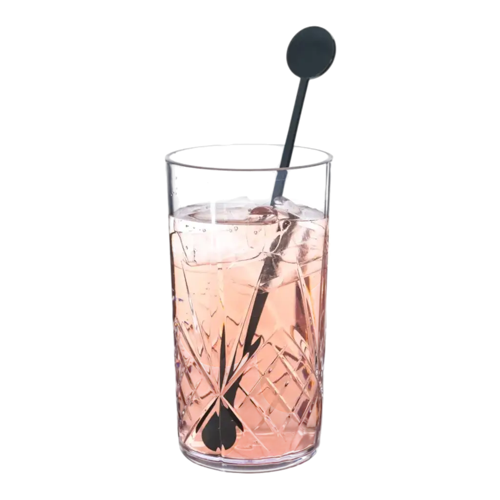 Cocktail roerstaaf 22cm in zwart PP - herbruikbaar (Verpakking van 100)