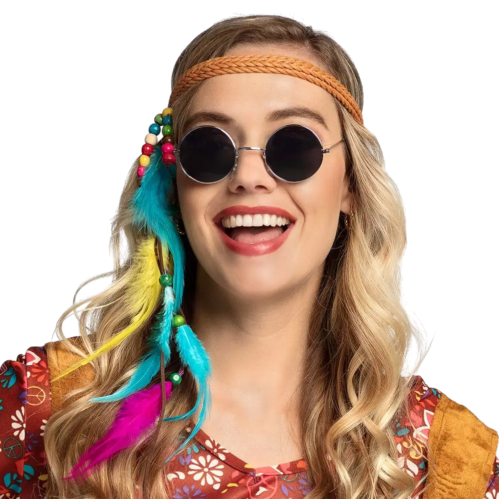 Retro hippie feestbril John