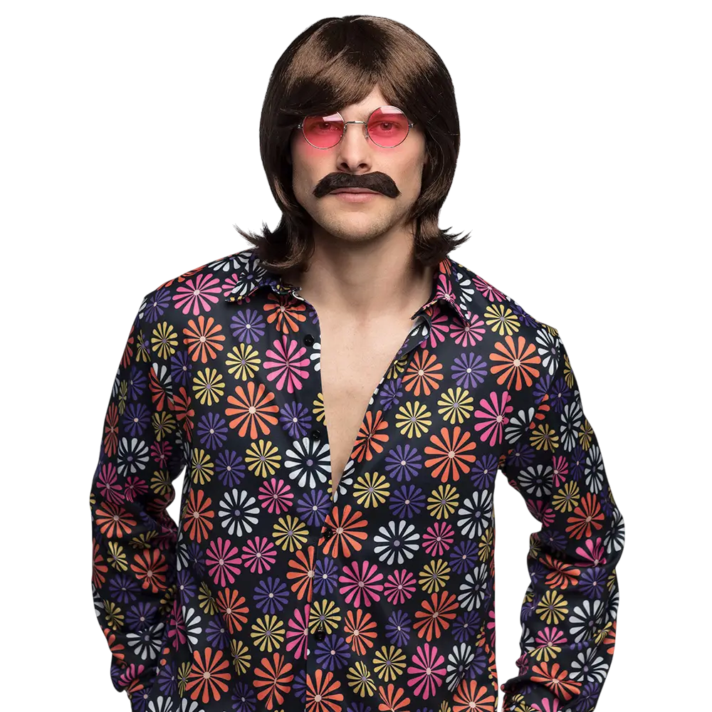 Hippie feestbril John roze