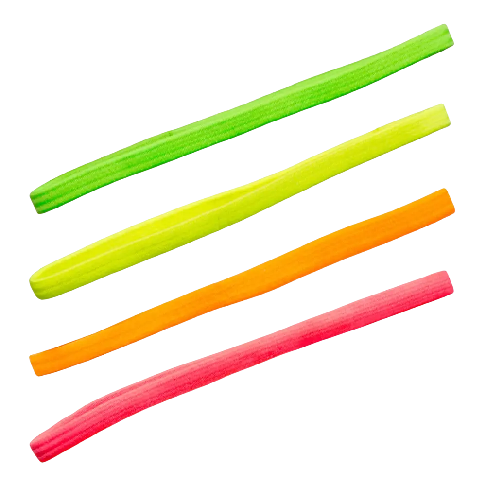 4 Neon elastische hoofdbanden