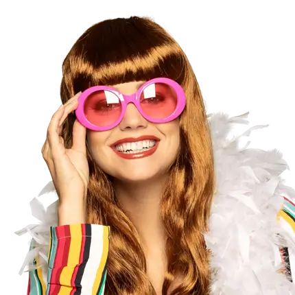 Jackie neon roze zonnebril