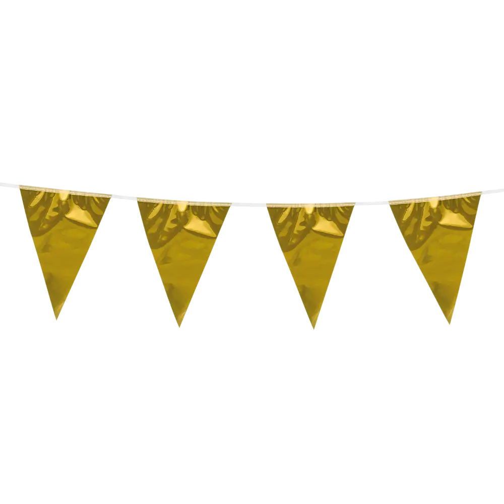 Wimpelslinger goud metallic