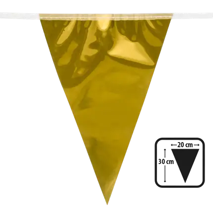 Wimpelslinger goud metallic