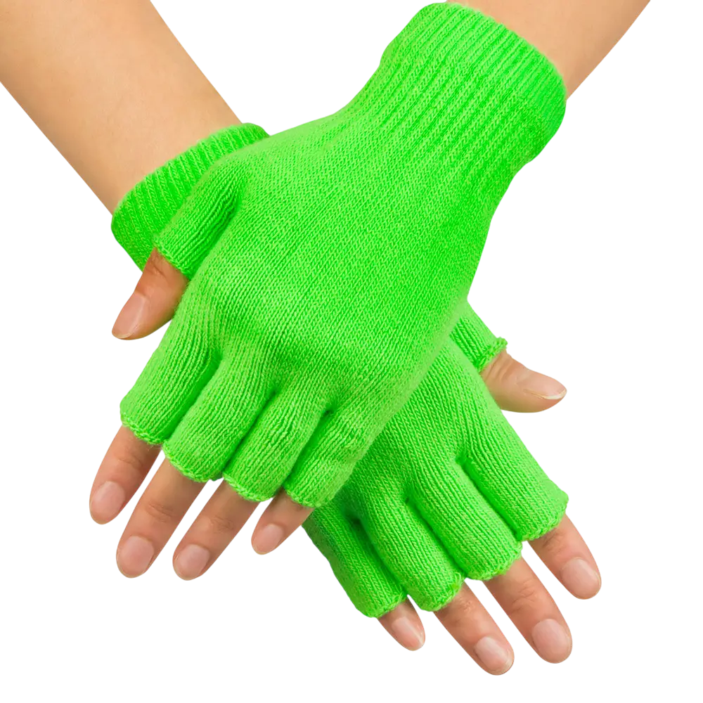 Fluorescerende groene wollen want