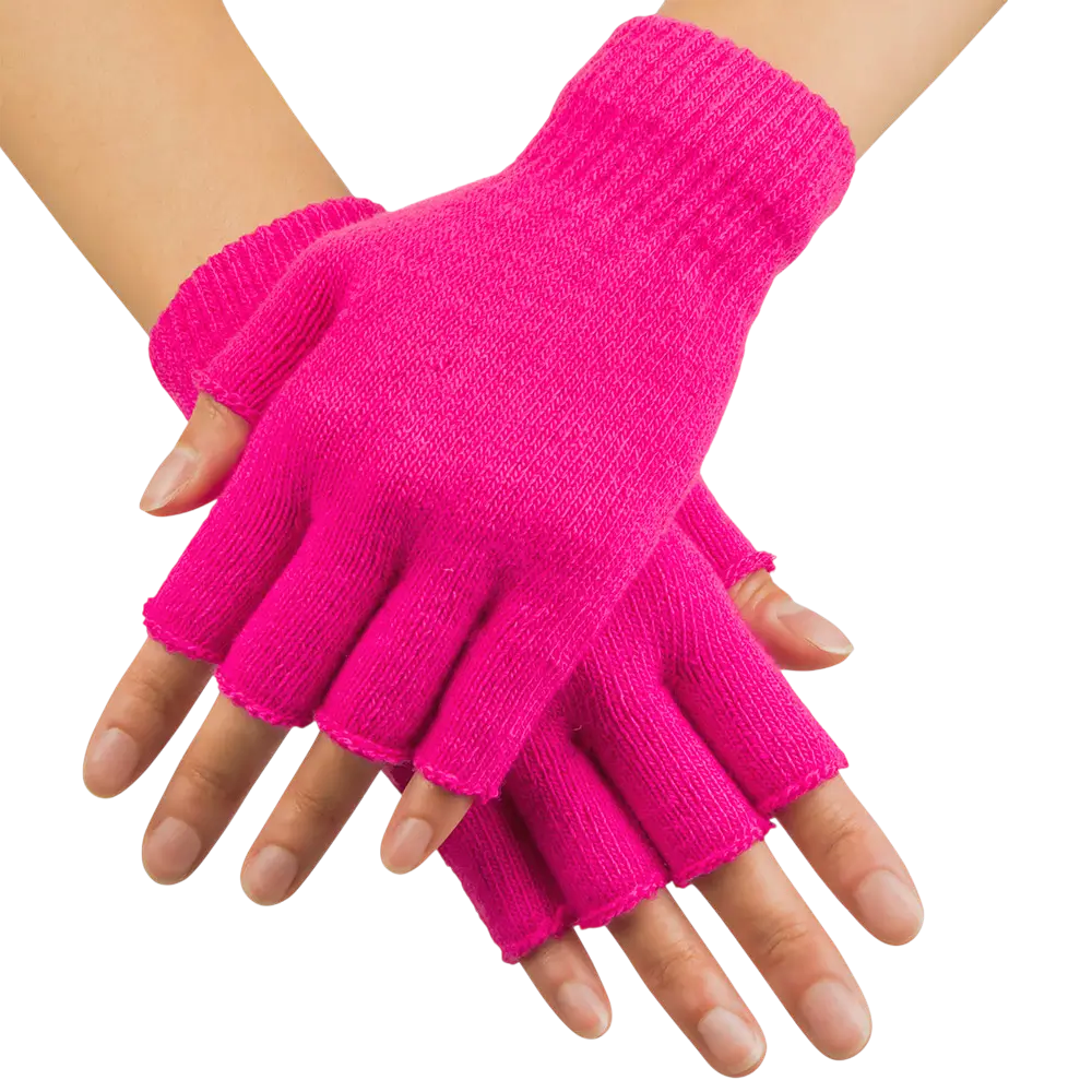 Fluorescerend roze wollen want