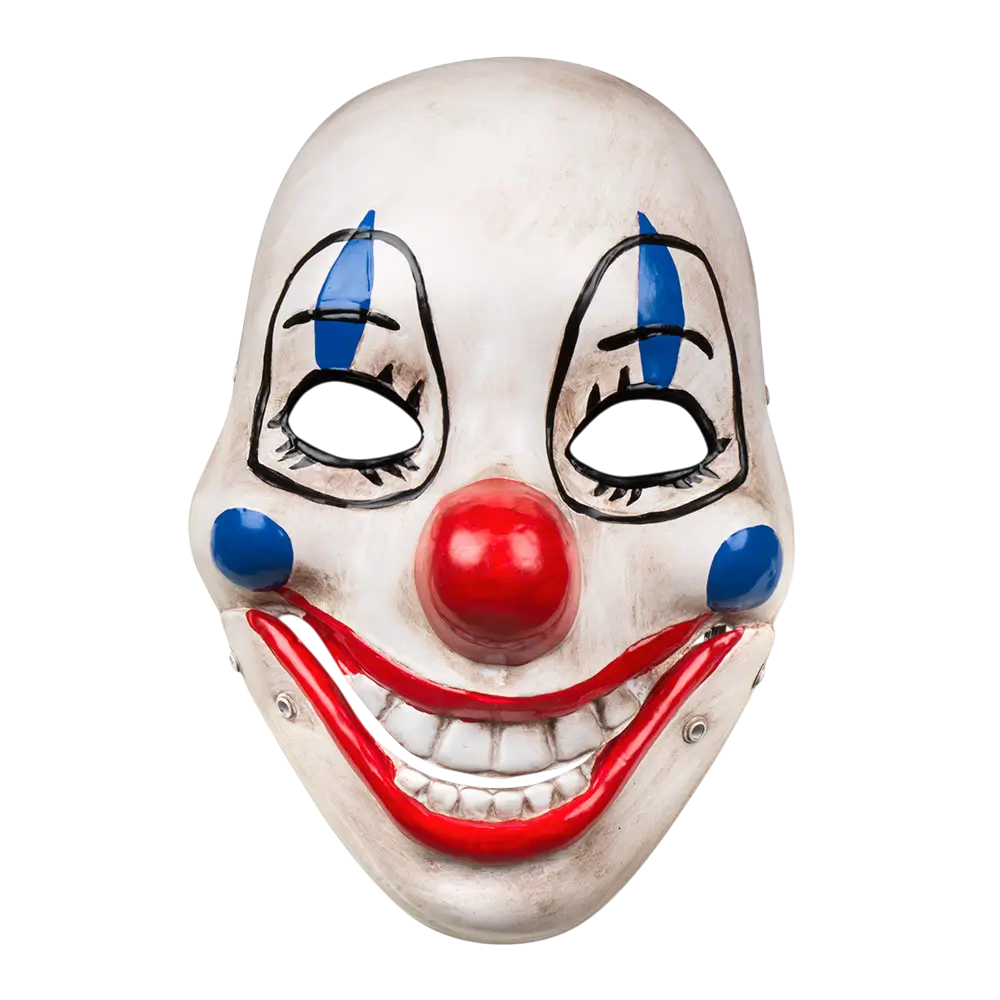 Afneembaar eng clownsmasker