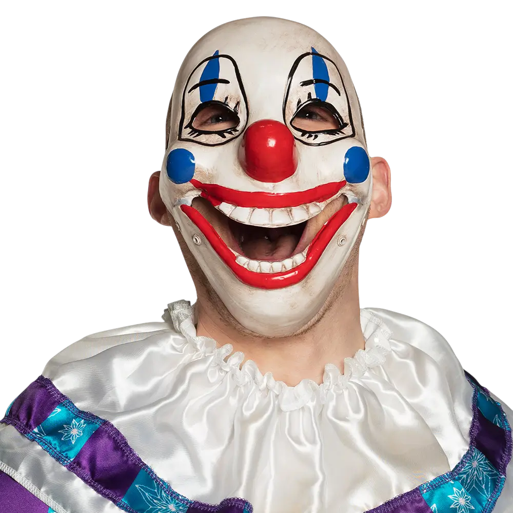 Afneembaar eng clownsmasker