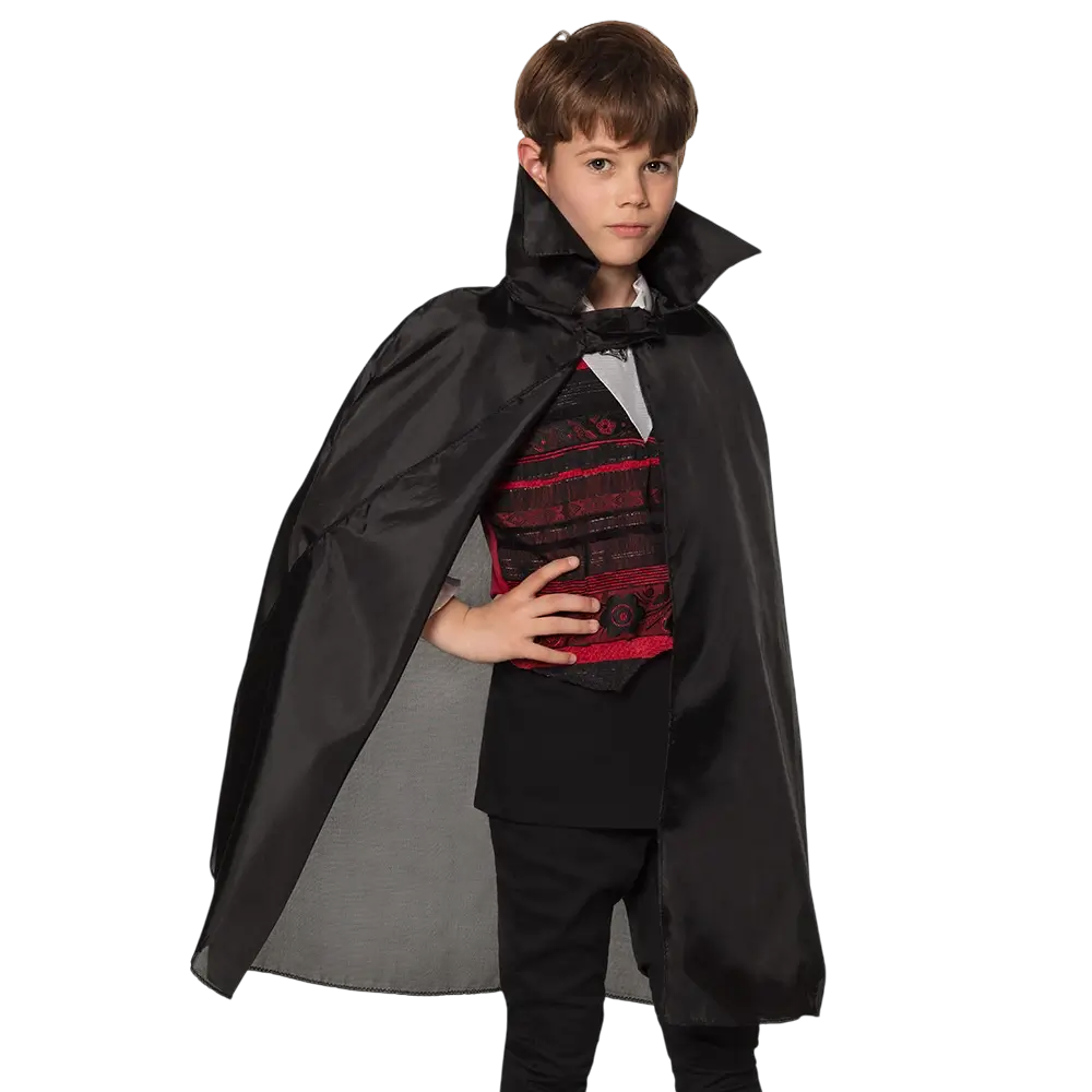 Zwarte vampiercape - kind