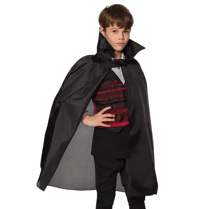 Zwarte vampiercape - kind