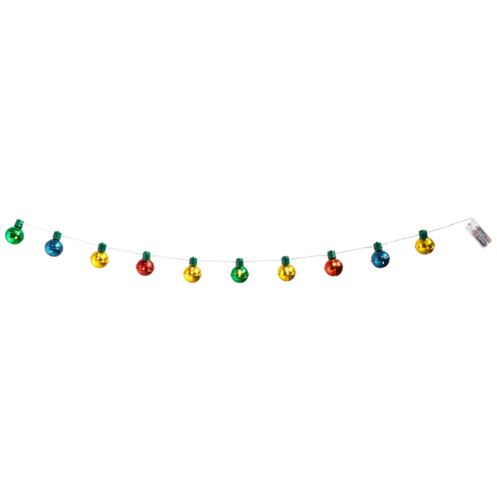 LED-strengverlichting met kerstklokken