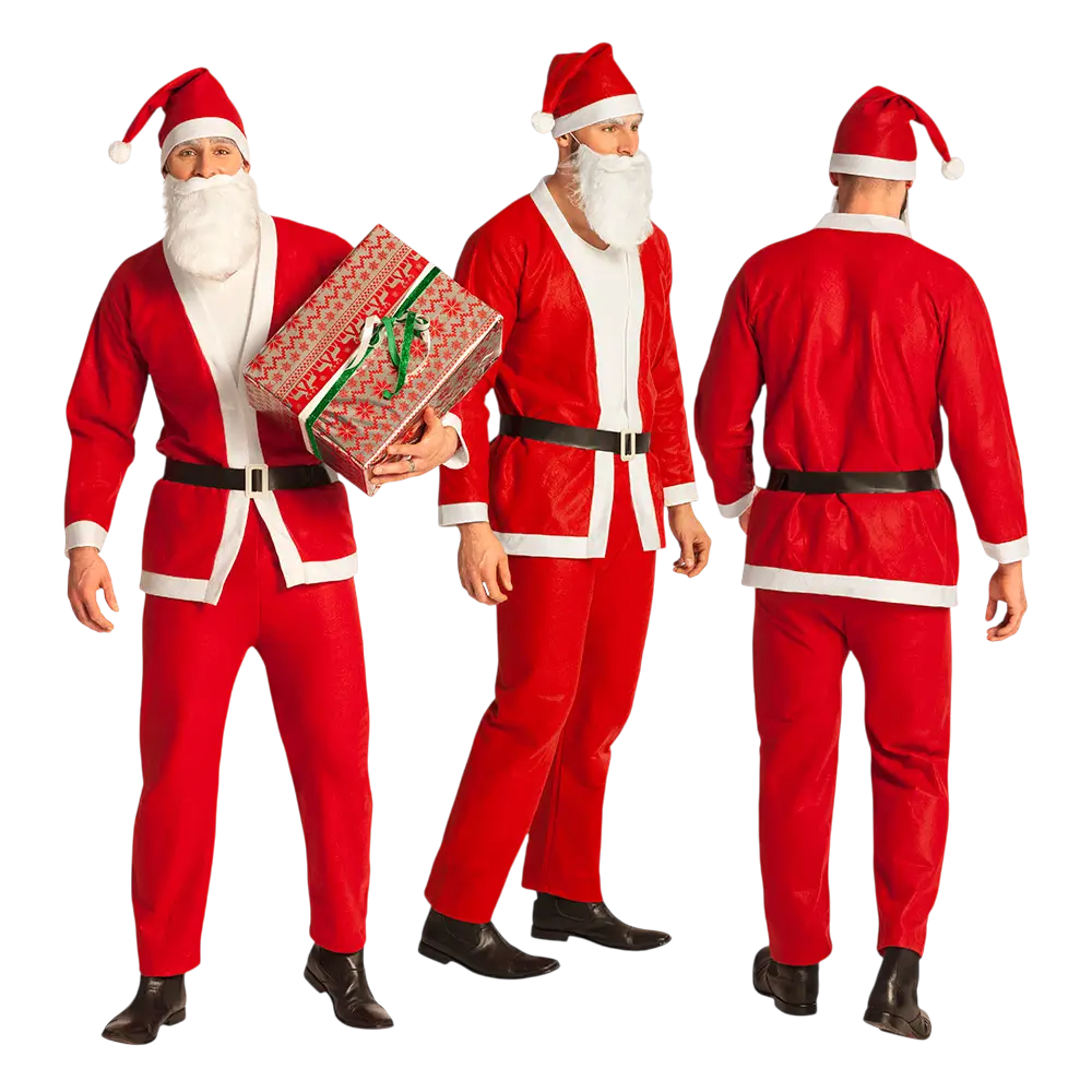 Volwassen kerstman vermomming