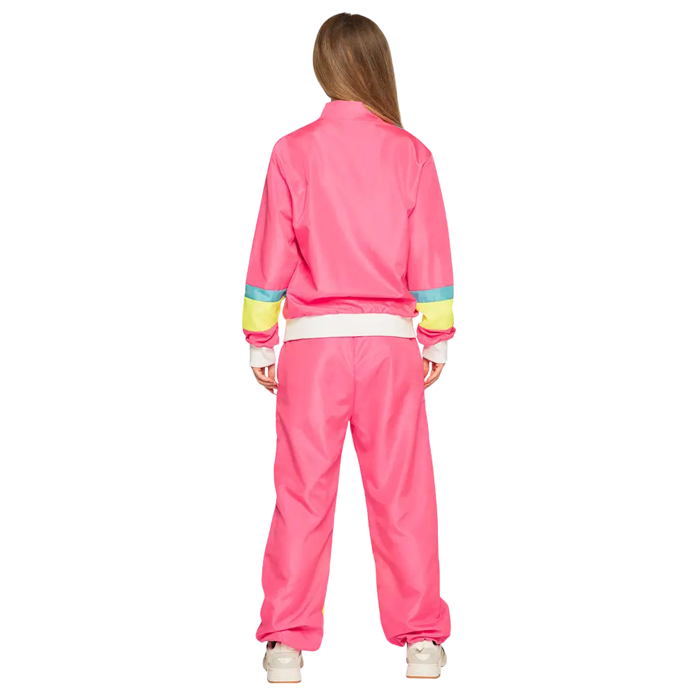 Damesoutfit in retro neonroze - M