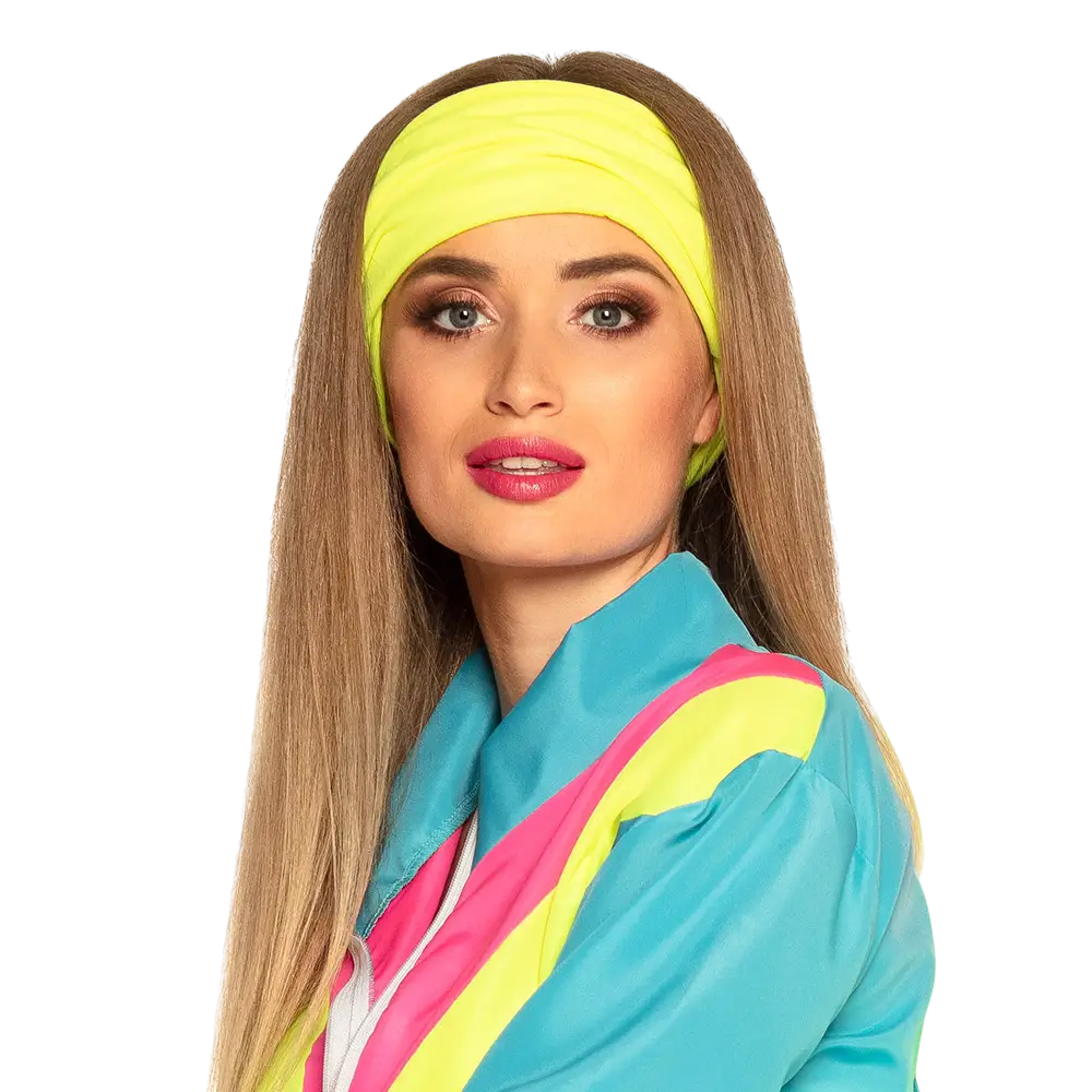 Dames neon blauw retro trainingspak - M