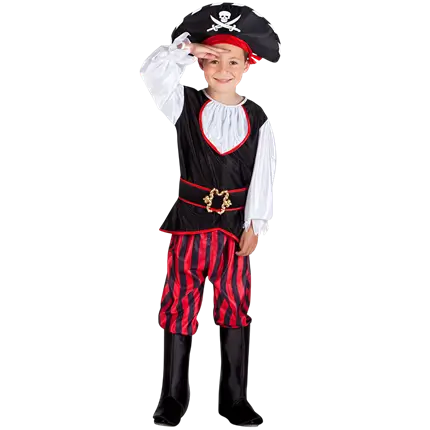 Schedel piratenvermomming voor jongens - 10-12 jaar