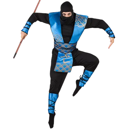 Blauwe Wolk Ninja vermomming volwassene - 54/56