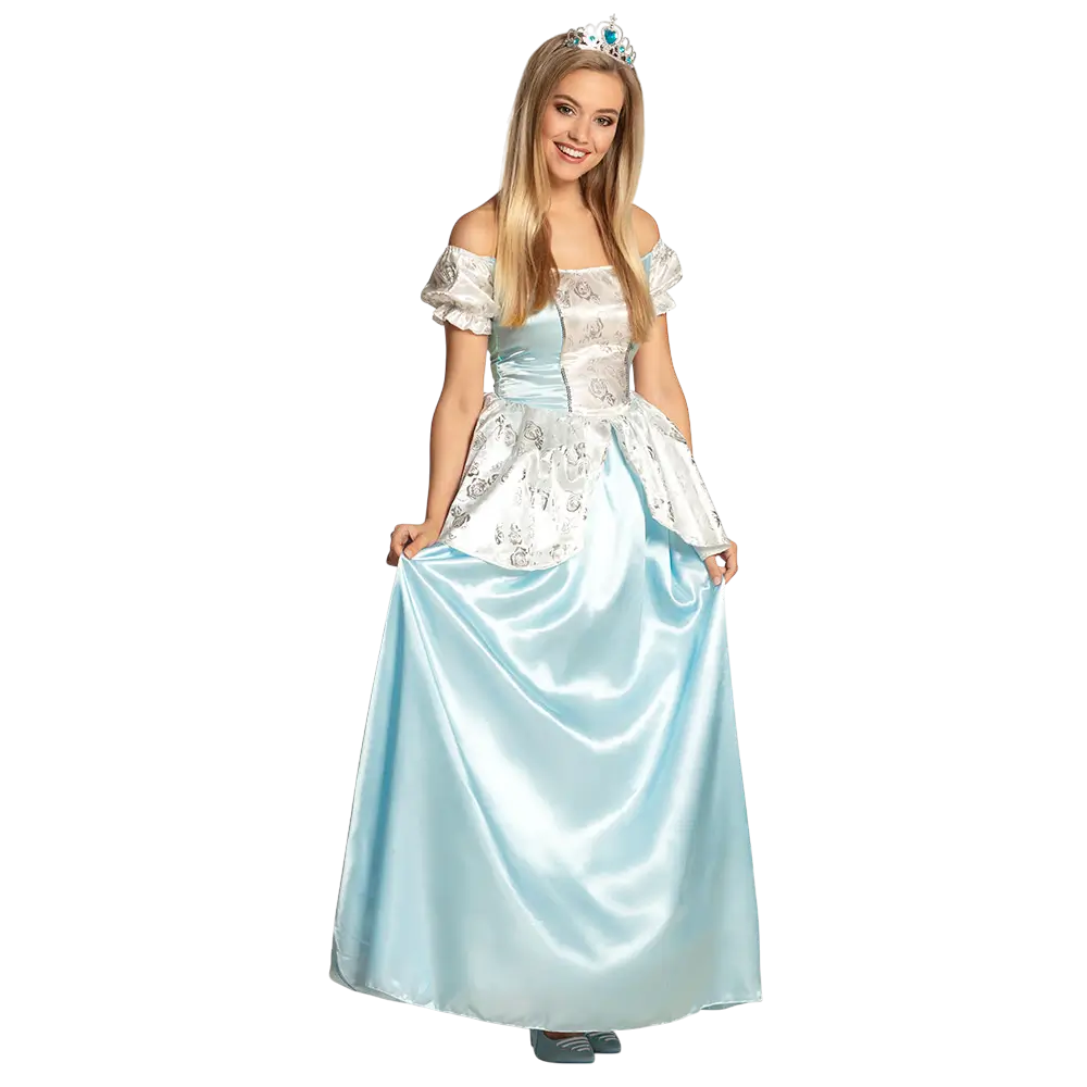 Verkleedjurk in lichtblauwe prinsessenjurk - 40/42