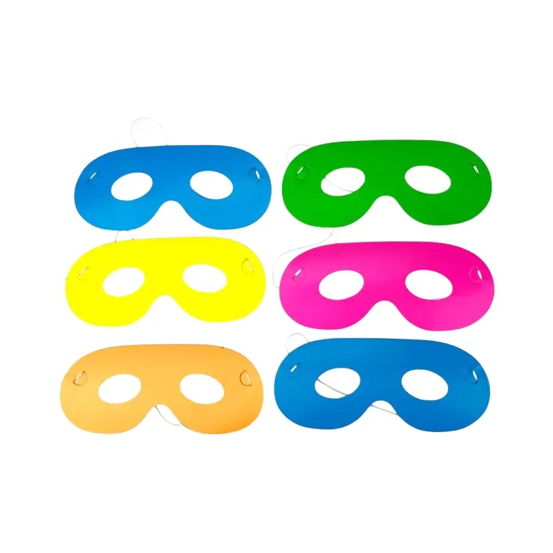 6 FLUO COLOR kartonnen wolven