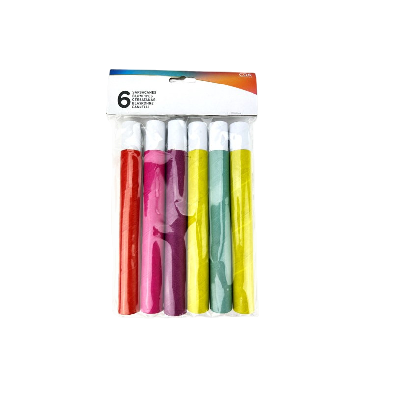 12 Veelkleurige blaaspijpen