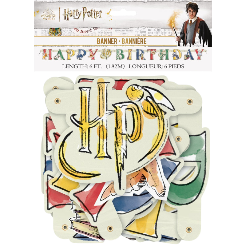 Gelukkige Verjaardag slinger - Harry Potter 182 cm