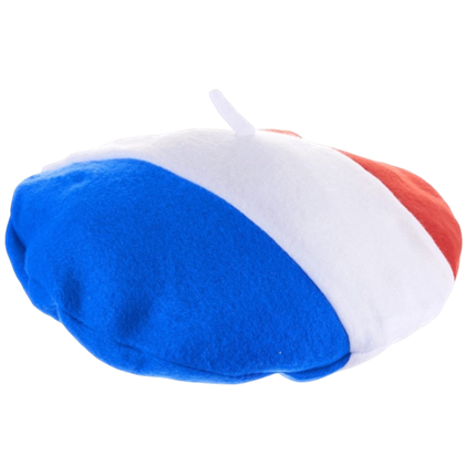 Frankrijk driekleur vilten baret