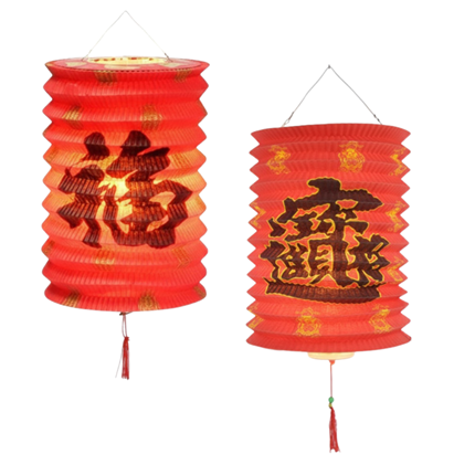12 Chinese lantaarns