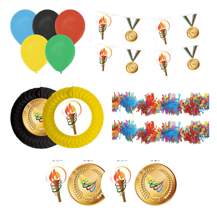 14-delige decoratieset voor de Olympische Spelen