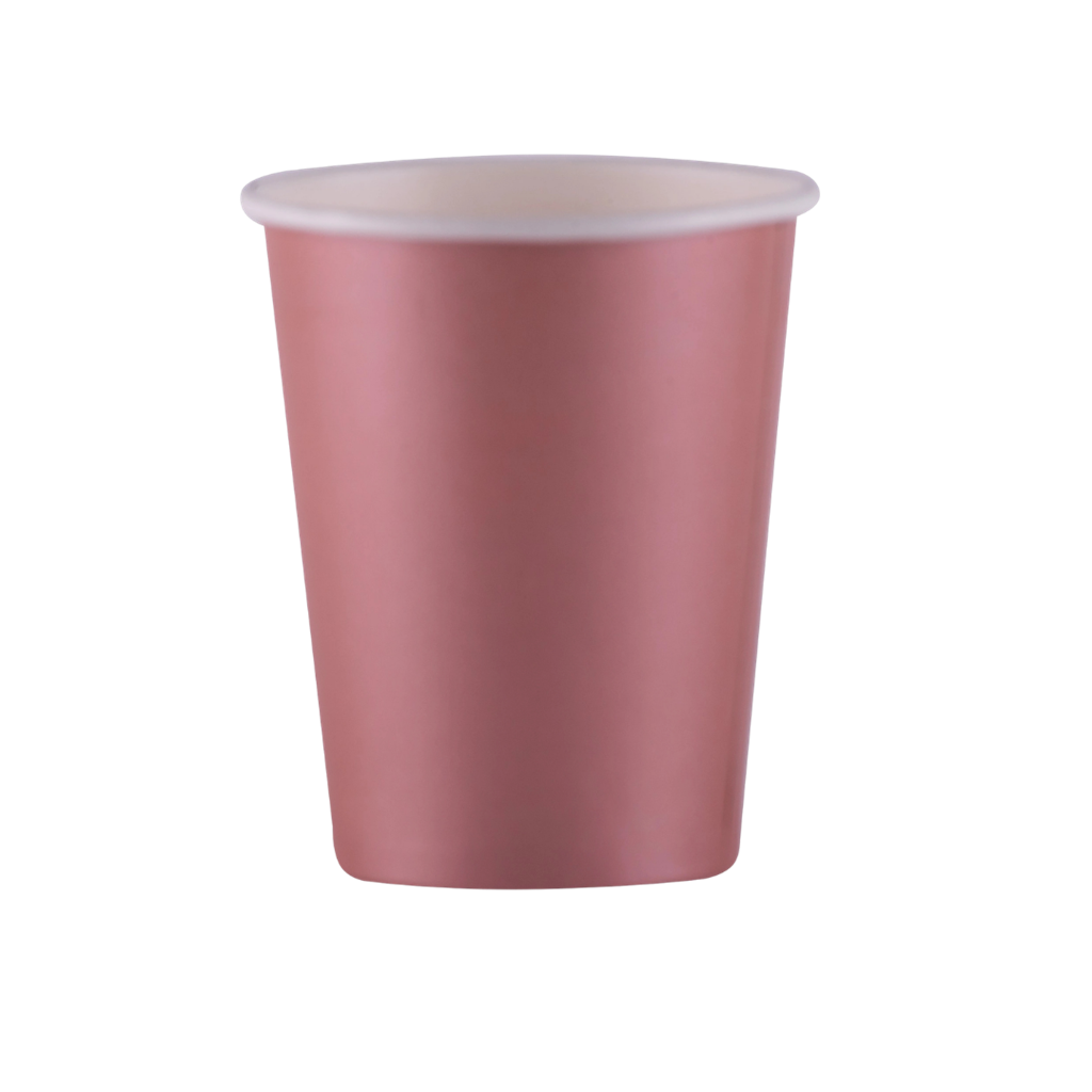 25 Rose Gold papieren bekers - 20 CL