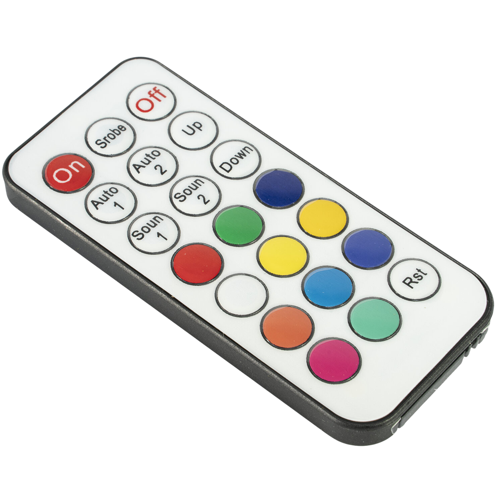 Projector PAR EXTRA-PLAT - 18 Leds RGB 1W (6 rood, 6 groen, 6 blauw) - Ibiza licht