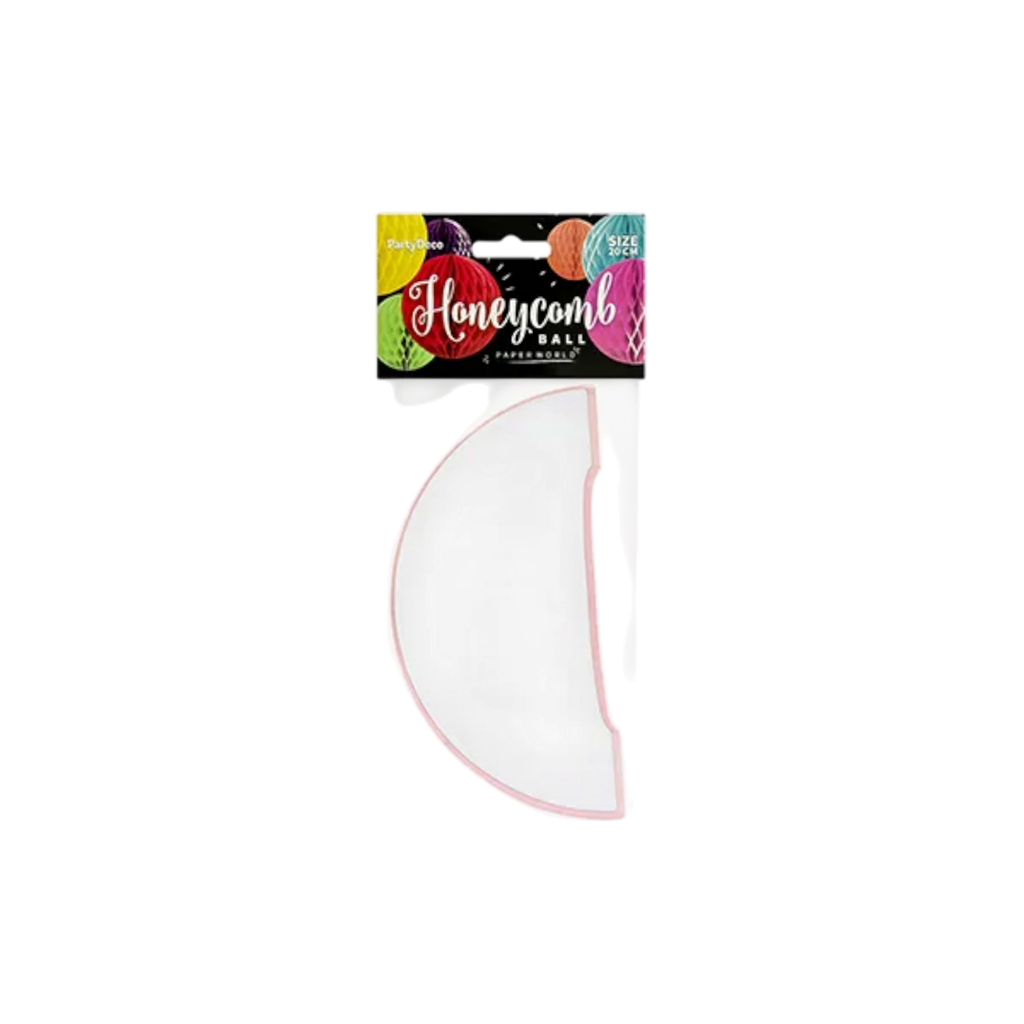 Roze honingraatbal - 20 cm