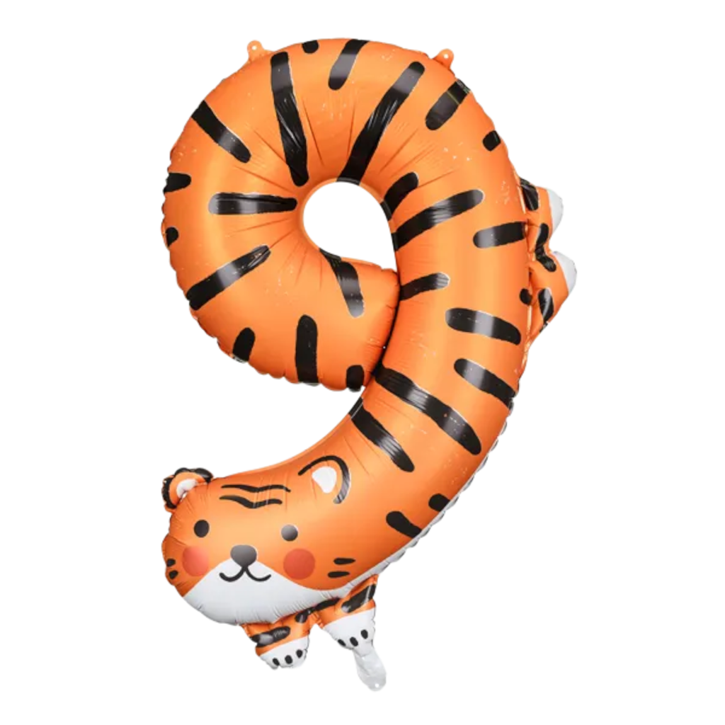 Ballon Tigre aluminium - Nummer 9