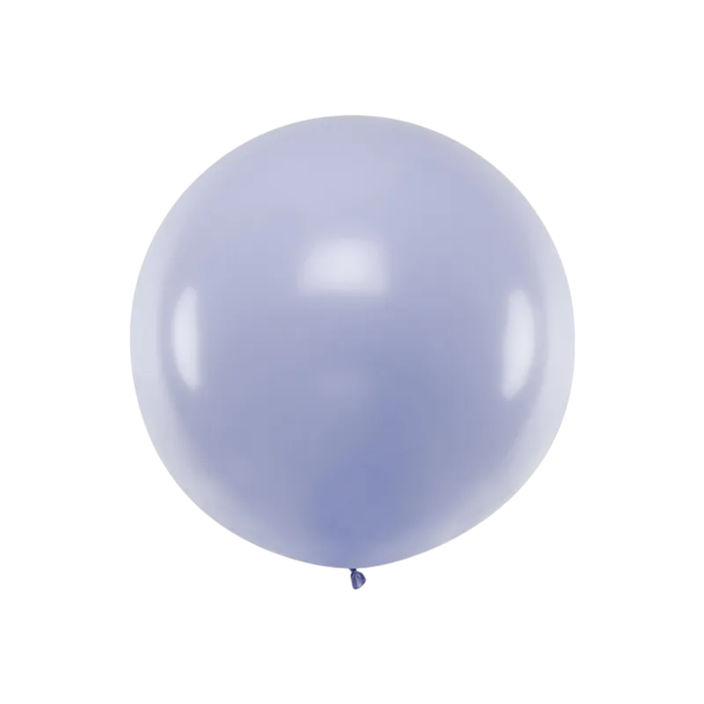 Grote ronde bal in licht pastel lila 1 meter