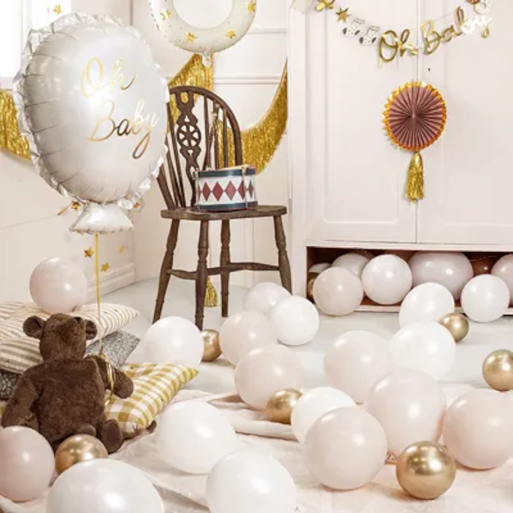Aluminium ballon Rammelaar Beer, 61 x 88 cm, crème en bruin