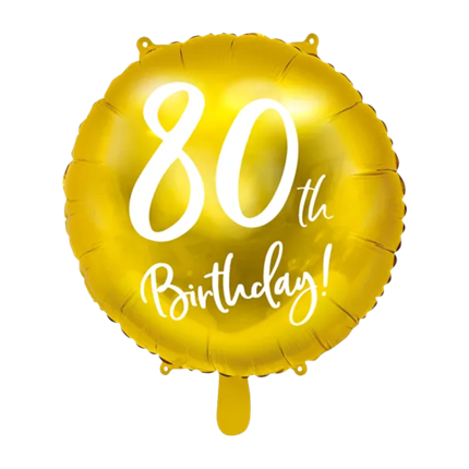 Gouden verjaardagsballon 80 jaar