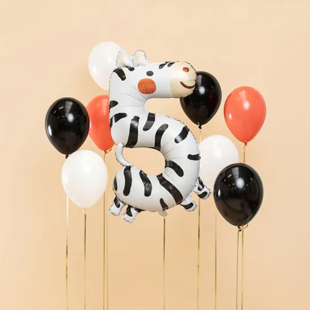Zèbre aluminium ballon - Nummer 5