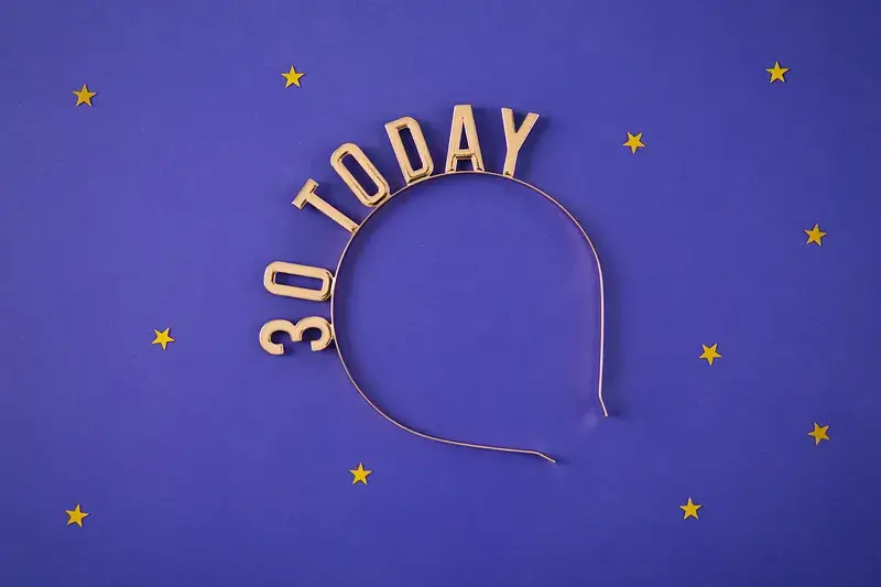 Gouden hoofdband 30 jaar