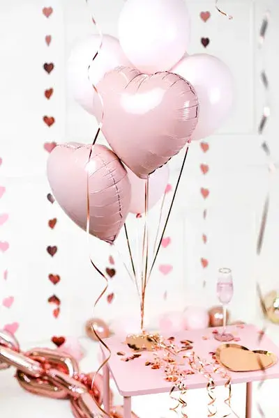 Harten ballongewicht, roségoud