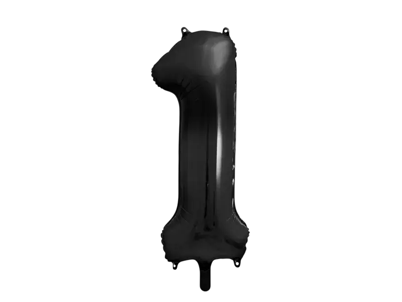 Bal Chiffre ''1'', aluminium, 86cm, zwart