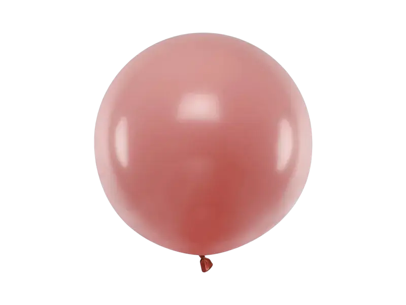 60 cm ronde ballon, wild pastelroze