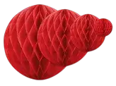 Papieren bal, rood, 20 cm