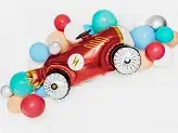 10 glanzende zilveren ballonnen