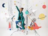 10 glanzende zilveren ballonnen