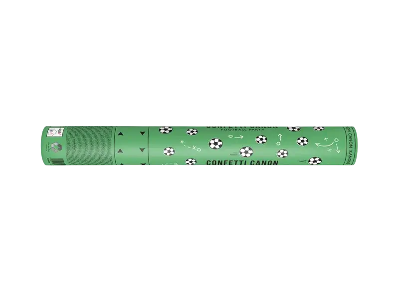 Voetbal confetti kanon
