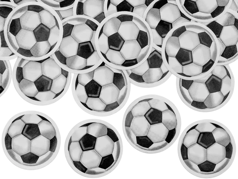Voetbal confetti kanon
