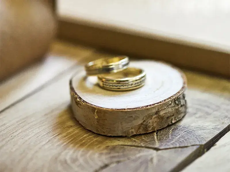 6 Houten plaatskaartjes